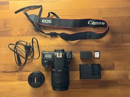 Canon EOS 77D + 18-135mm Nano USM + 50mm f/1.8  Kit complet