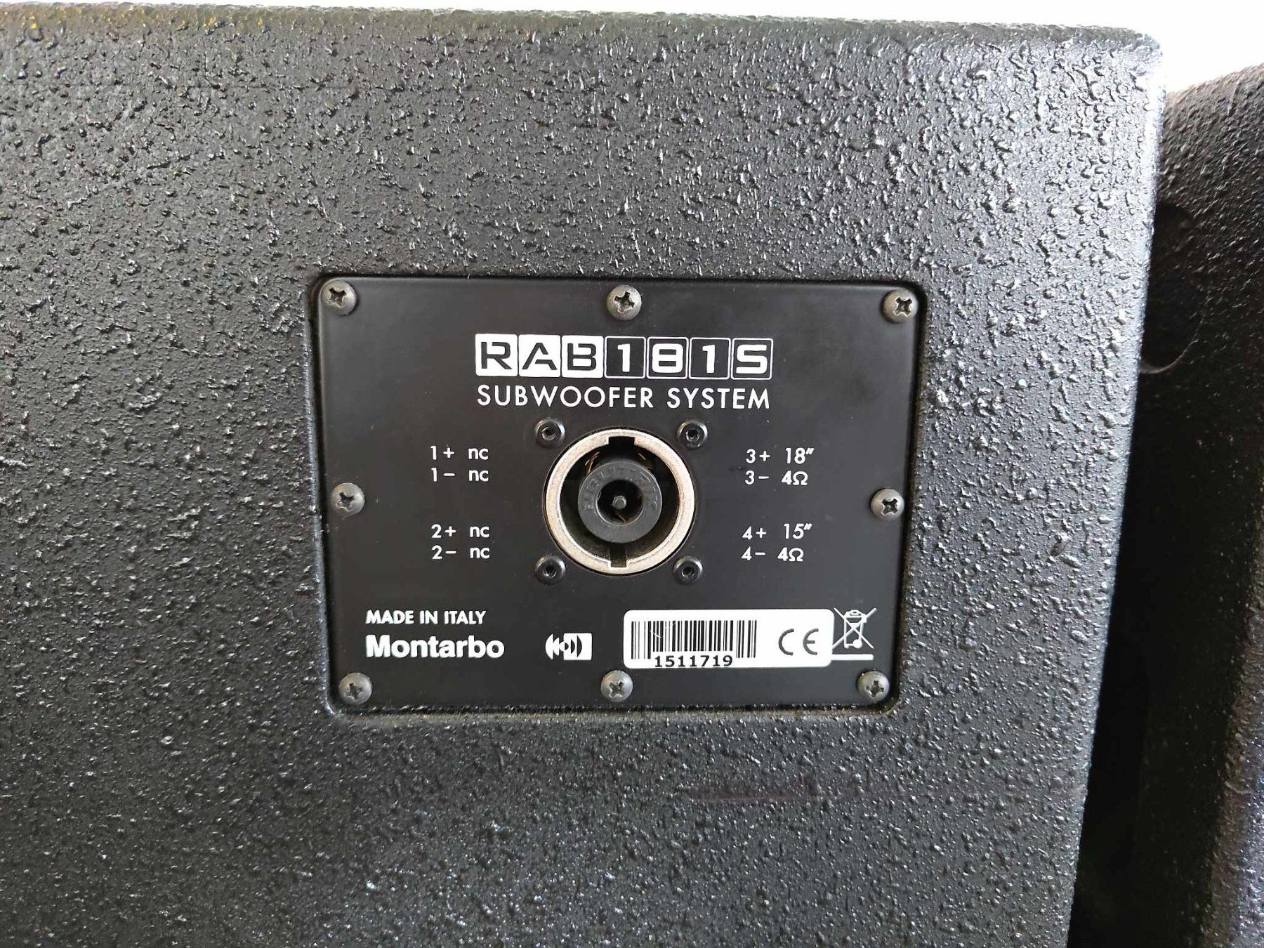 Casse acustiche: Montarbo Pro RAB 1815 Cardioid Subwoofer – Usato da Schlieren venduto da Basscenter 4