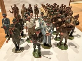 90 soldats figurines en alliage métallique