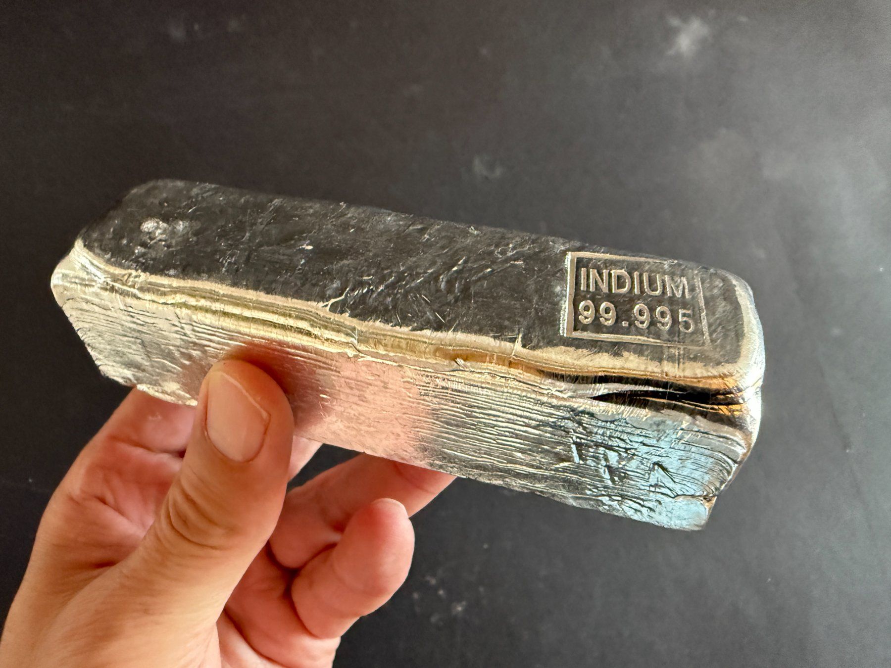 Metalli preziosi: Indium Barren 99,995%, 1 kg – Nuovo e nell'imballaggio originale da Lützelflüh-Goldb venduto da Elementis 3