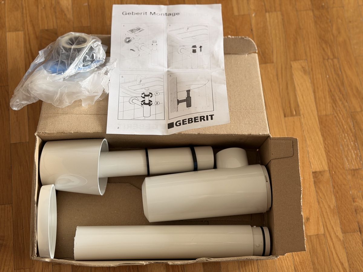 Geberit Mobili per bagno: Syphon Geberit für Lavabor – Nuovo (secondo la descrizione) da Zürich venduto da Gadgets2020 1