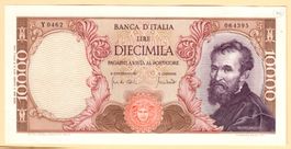 Italien, 10000 Lire Michelangelo 08.06. 1970 Y
