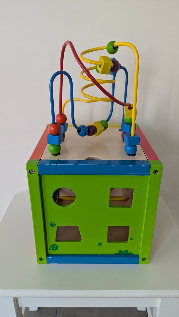 Giocattoli: Spielwürfel (Holz) und Ringstapel von Fisher Price – Usato da Bäretswil venduto da Ober-Land 3