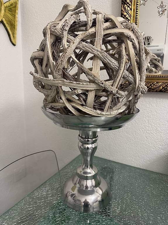 Tutte le decorazioni: Wunderschöne Schale Aluminium Steel  mit Deko – Usato da Bern venduto da Ninitto 4