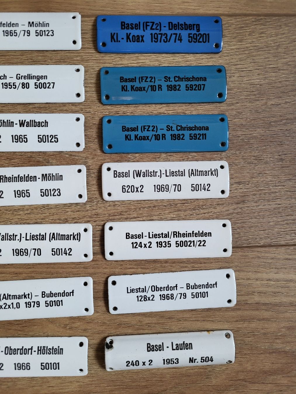 Insegne: Emaile Schilder 23 Stk von Gemeinden – Usato da Allschwil venduto da Uhrenbinz 3