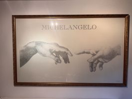 XXL Original Bleistift Kunstbild Michelangelo 184x115 cm