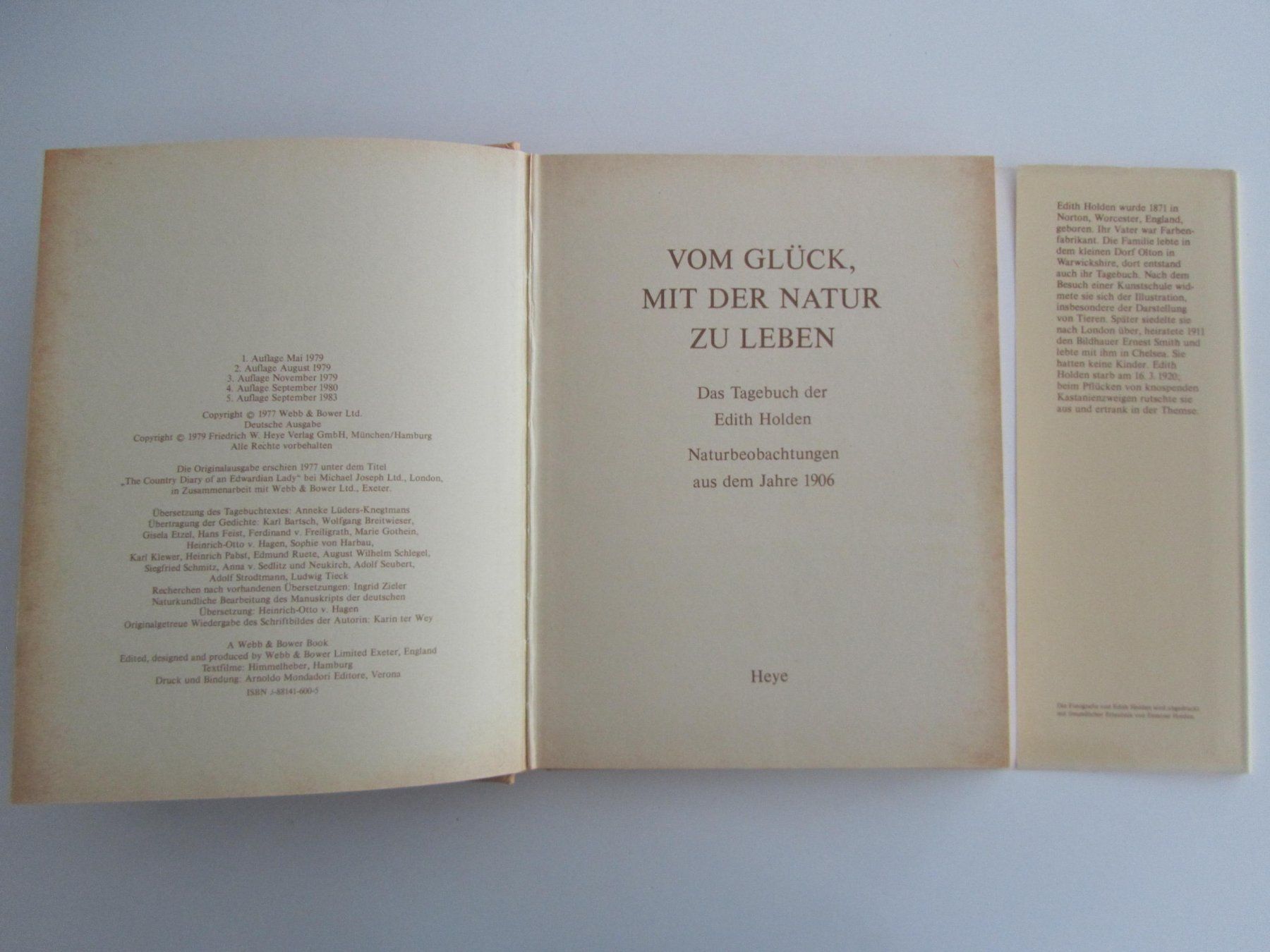 Libri: Das Tagebuch der Edith Holden. – Usato da Locarno venduto da edn.vintage 4