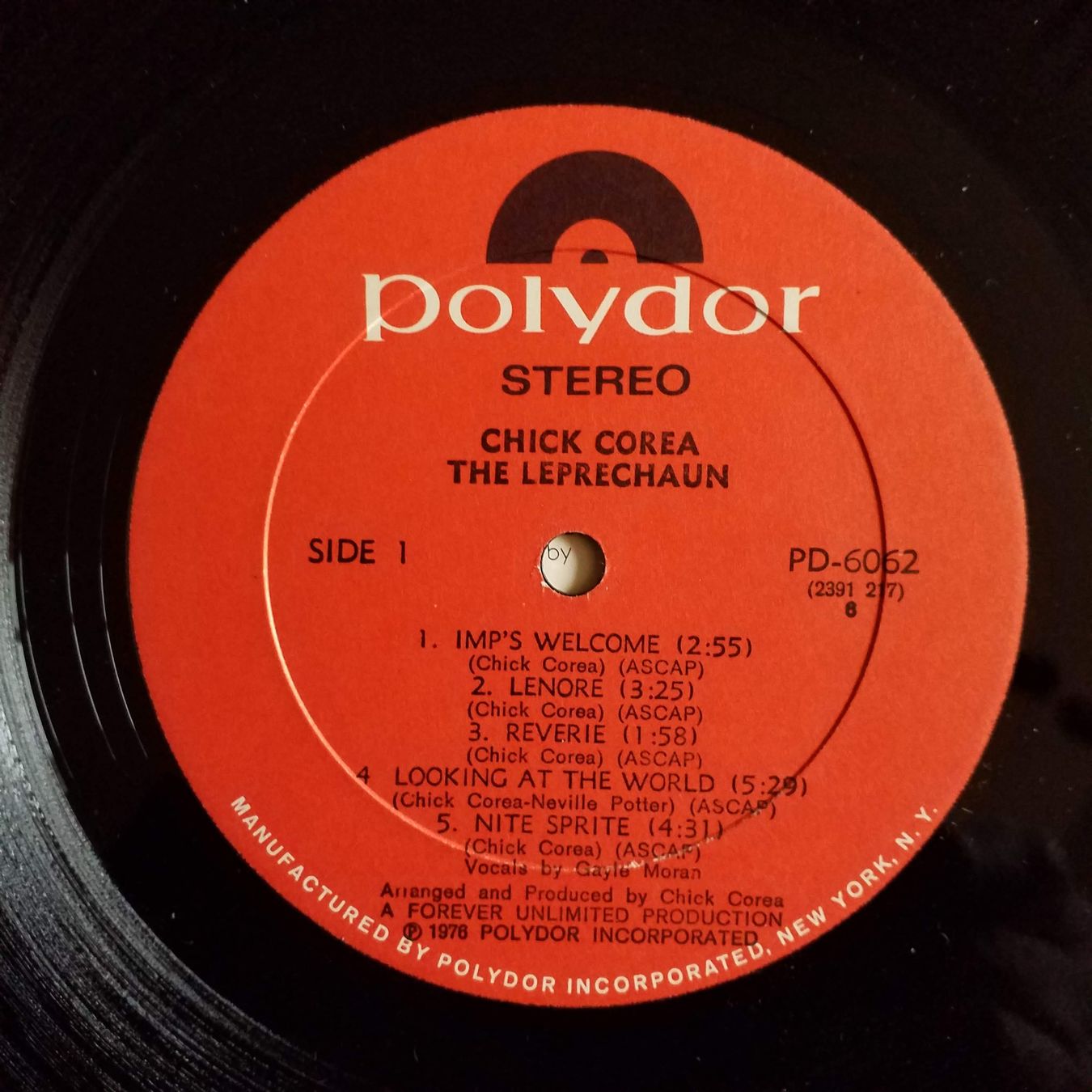 Vinyles: CHICK COREA,  the leprechaum - 1st 1976 US  +++++ – D'occasion à Yverdon-les-Bains par Jacotreut 3