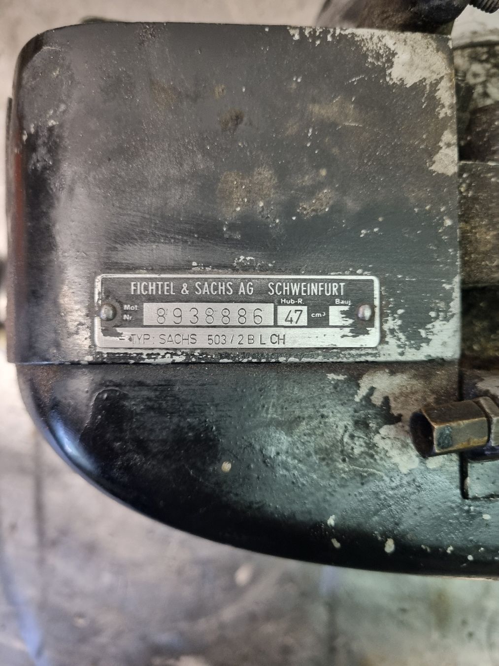 Sachs Motoren: Sachs 503 / 2BL Motor, Handgeschalten  – Defekt aus Riehen von  3