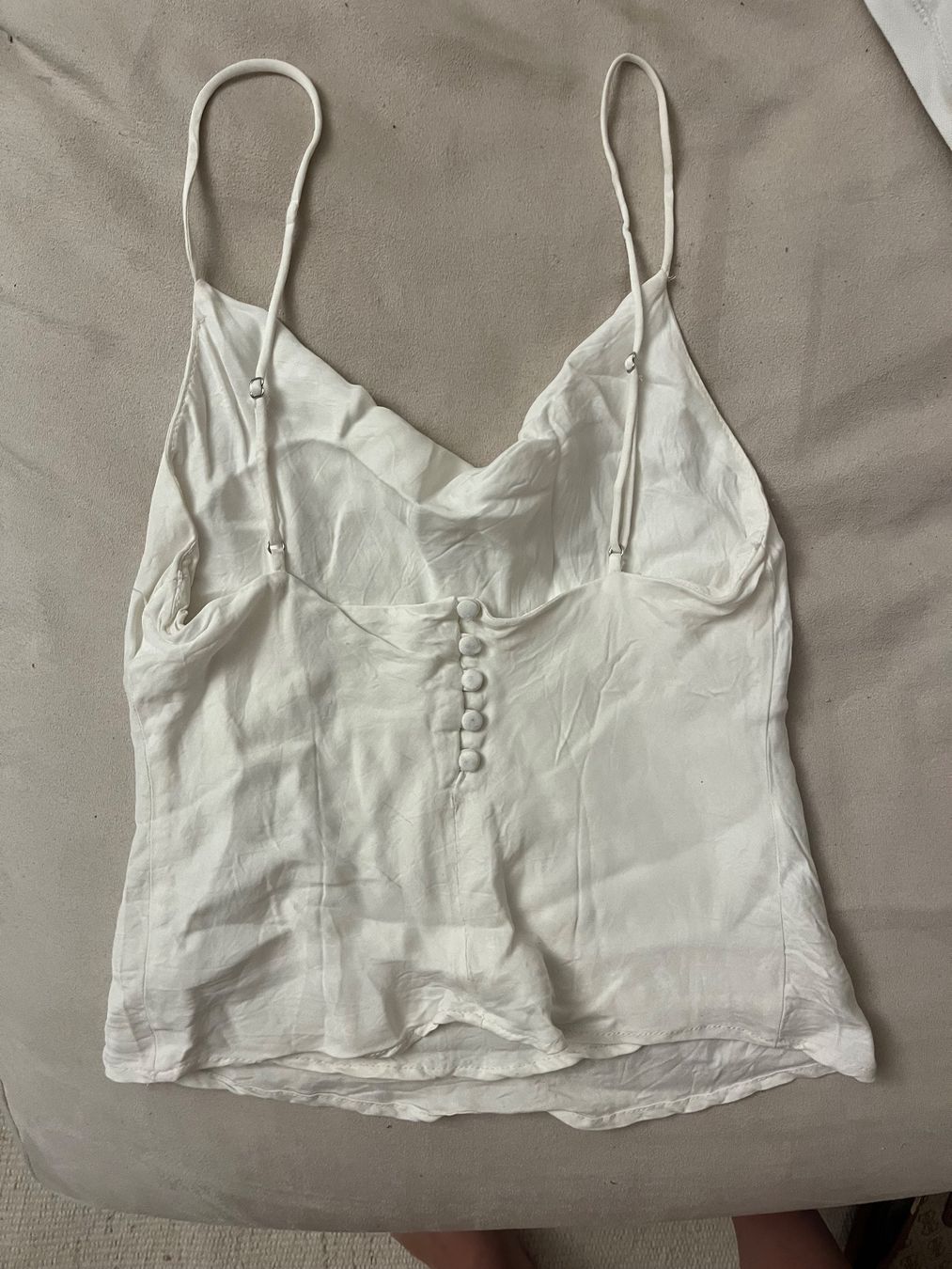 Zara Top: Trägertop wasserfallausschnitt Knöpfchen – Usato da Rüti ZH venduto da sar_9gnw 1