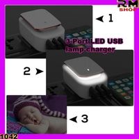 Ladegerät LED-Nachtlicht 3-Port-LED USB-