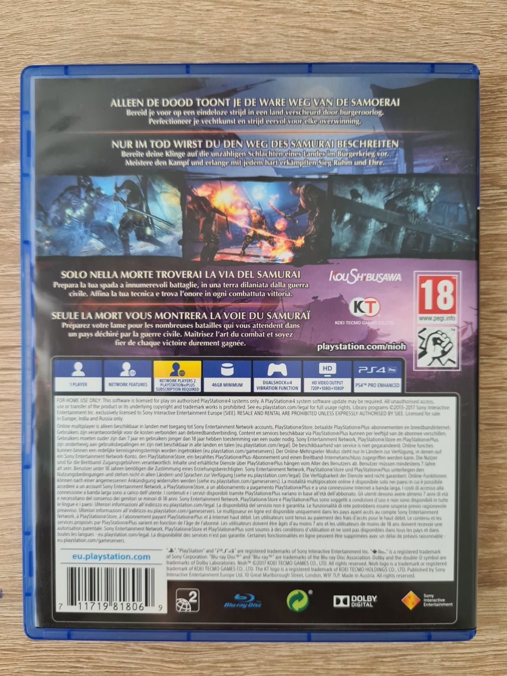 Giochi: Nioh (Multilanguage Cover) - PS4 – Usato da Carouge GE venduto da Gasco 1