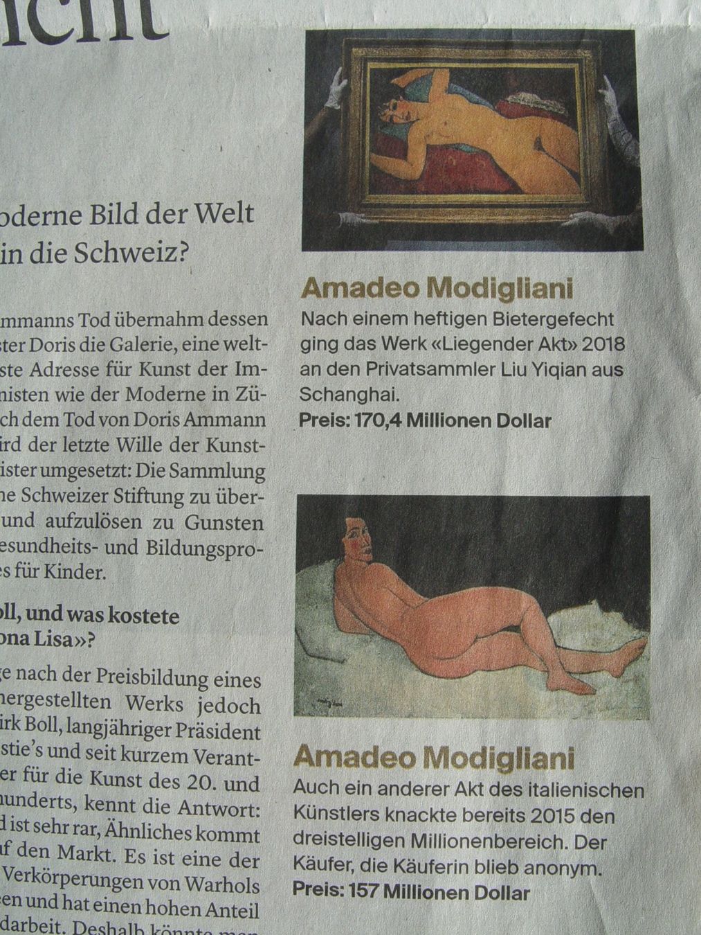 Dipinti: Oelgemälde nach Amadeo Modigliani – Usato da Rotkreuz venduto da Dobermann5 6