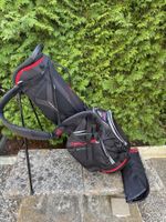 Golfbag Big Max schwarz rot mit Standfunktion gebrauchter...