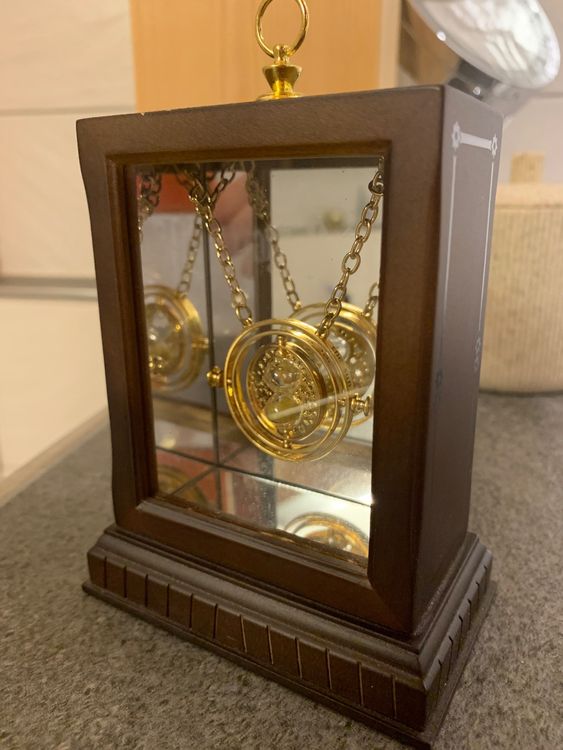 Harry Potter Hermines Zeitumkehrer Halskette – Offizielles Fan-Merch, Goldfarben Aus Zinklegierung