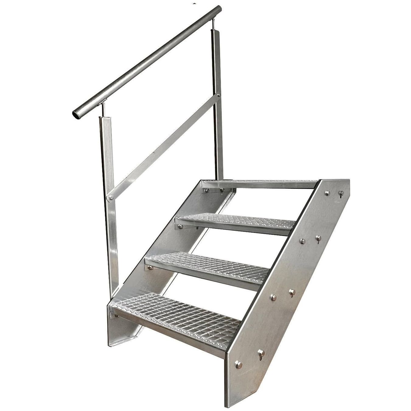 Sonstiges: Stahltreppe 4 Stufen+Geländer 100x76cm – Neu und originalverpackt aus Bottighofen von zaap