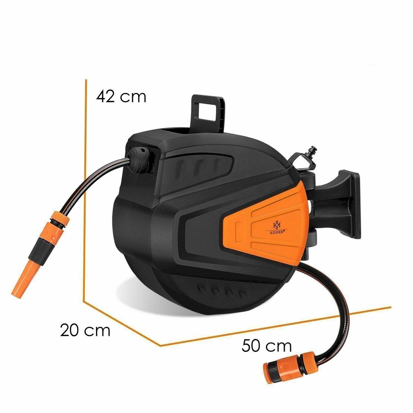 Tuyaux & tubes: KESSER Schlauchaufroller Orange 20 Meter – Neuf avec emballage d'origine à Bottighofen par zaap 5