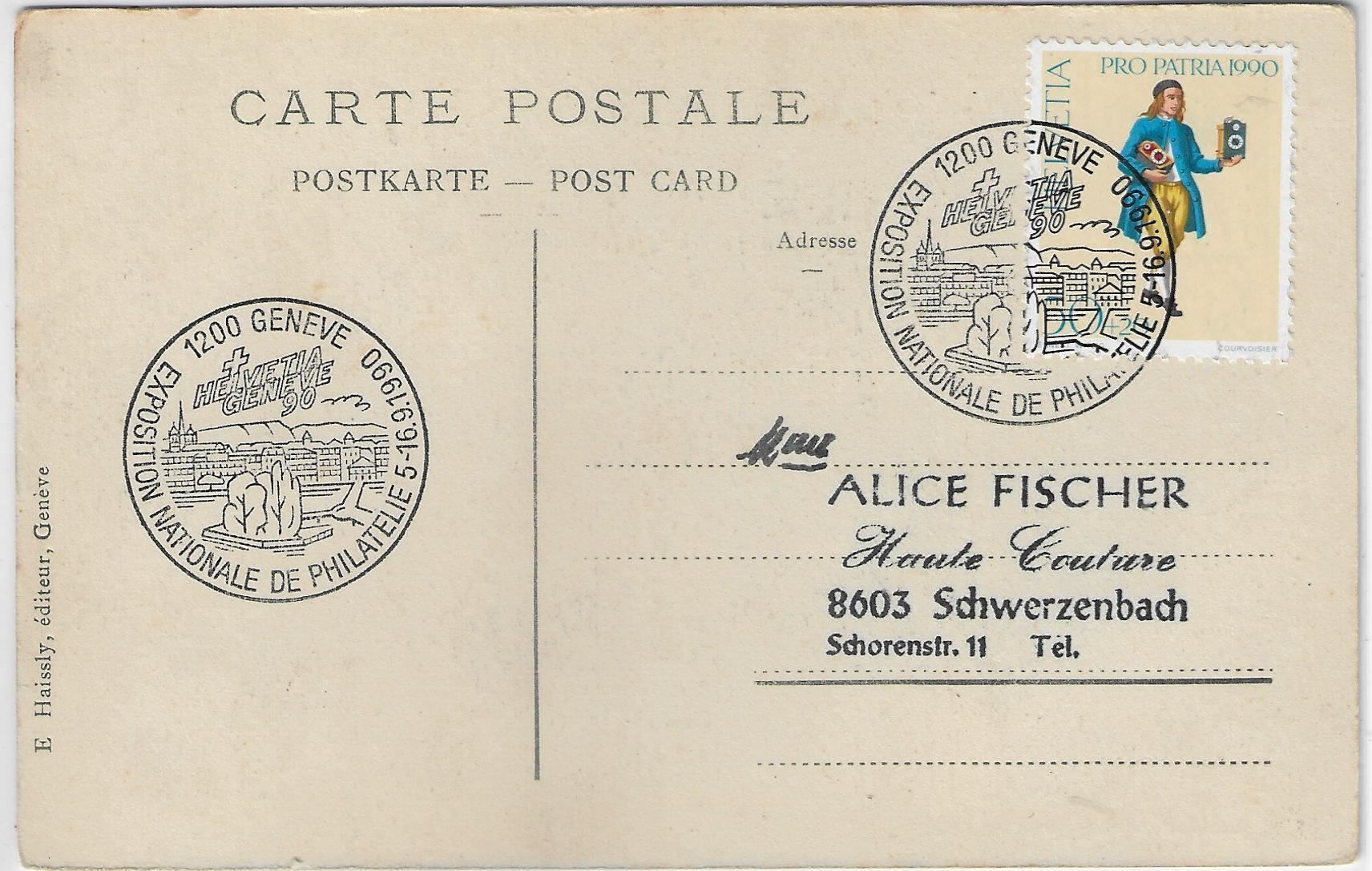 Cartoline postali: Geneve - La Tour de l'Ile – Usato da Ettingen venduto da Kartenplanet 1
