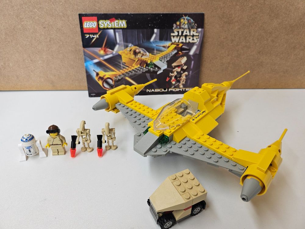Star Wars Set 7141 Naboo Fighter Aus Dem Jahr 1999 Komplett Gebraucht 