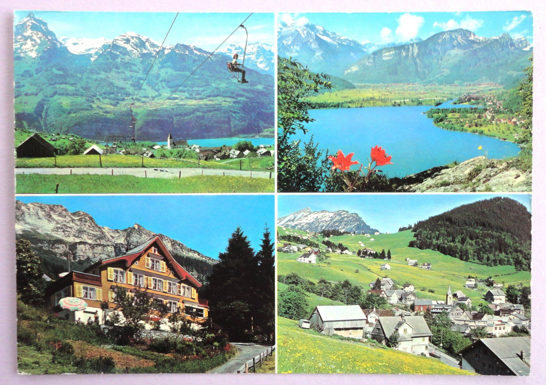 Cartoline postali: Amden / SG, Pension Mattstock – Difettoso da Fétigny venduto da Billy2miny