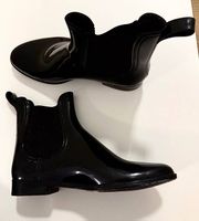 Gummistiefel, Ankle boots, Stiefeletten, Schwarz, Grösse 38