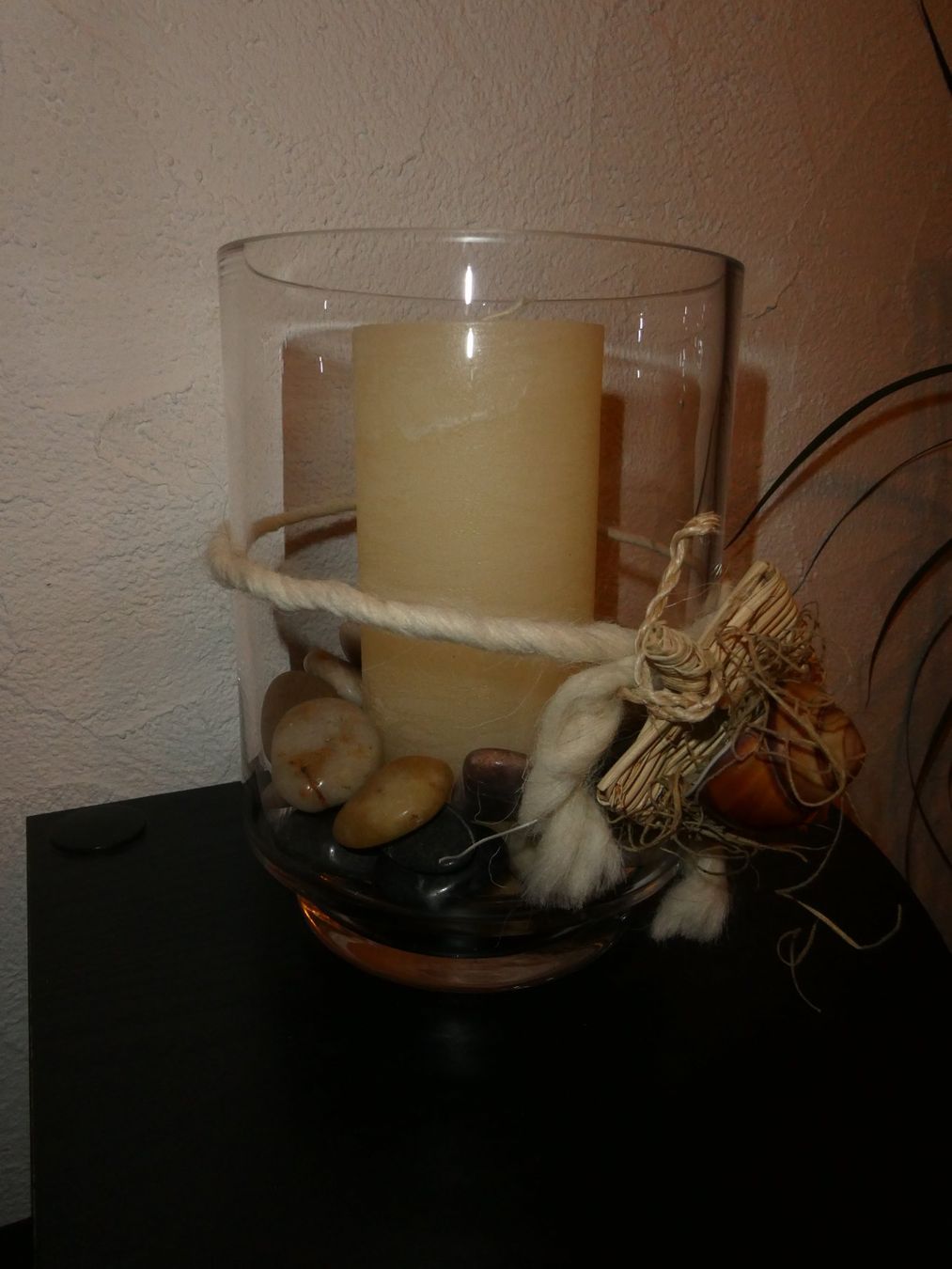 Tutte le decorazioni: Deko-Glas mit Kerze und Steinen – Usato da Mels venduto da KOSL 2