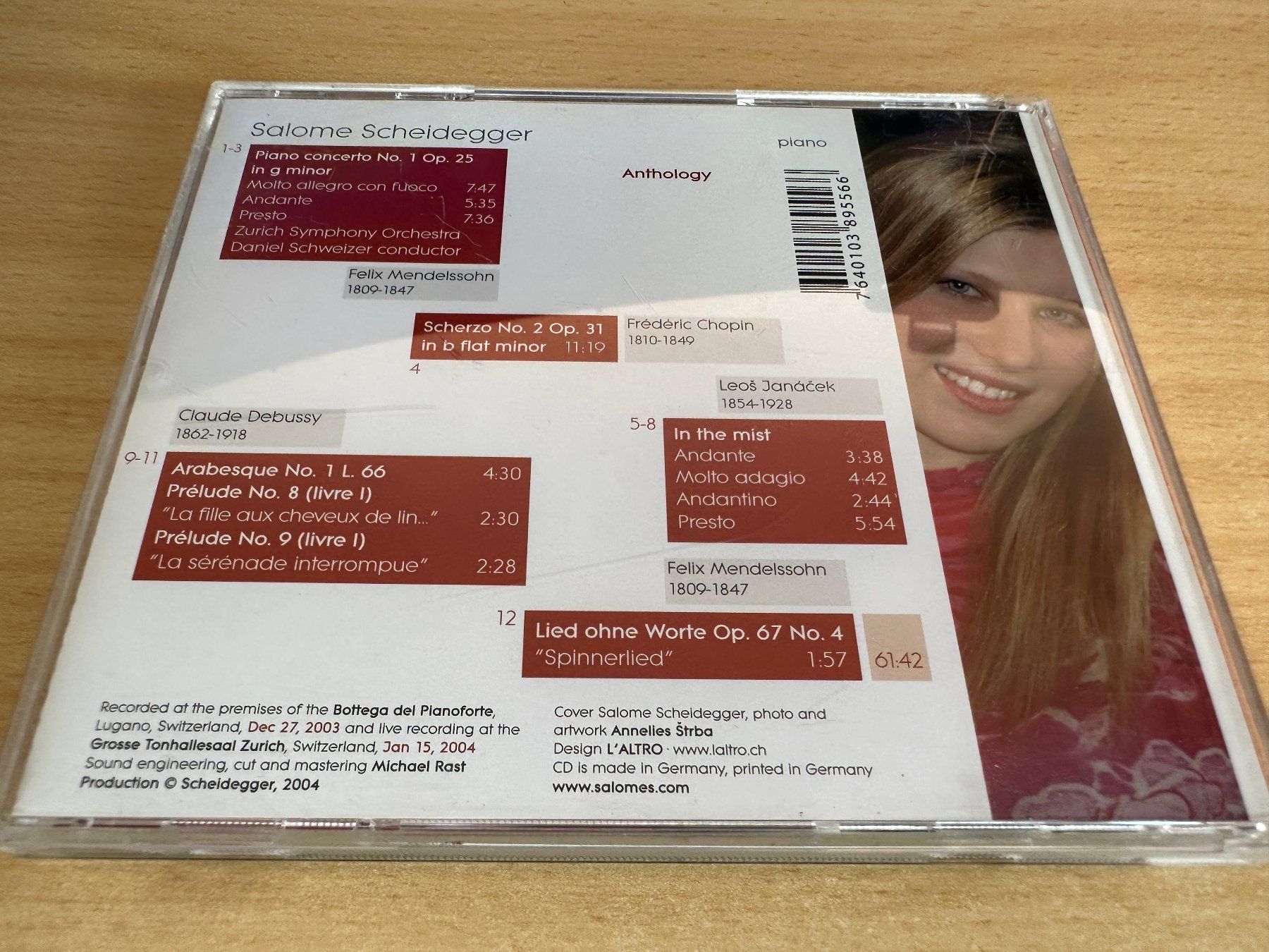 CD: Salome Scheidegger - Anthology - Piano – Usato da Rikon im Tösstal venduto da Alpenmutz 1