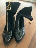 stieflette gr. 41 mit strass-steinen bei absatz