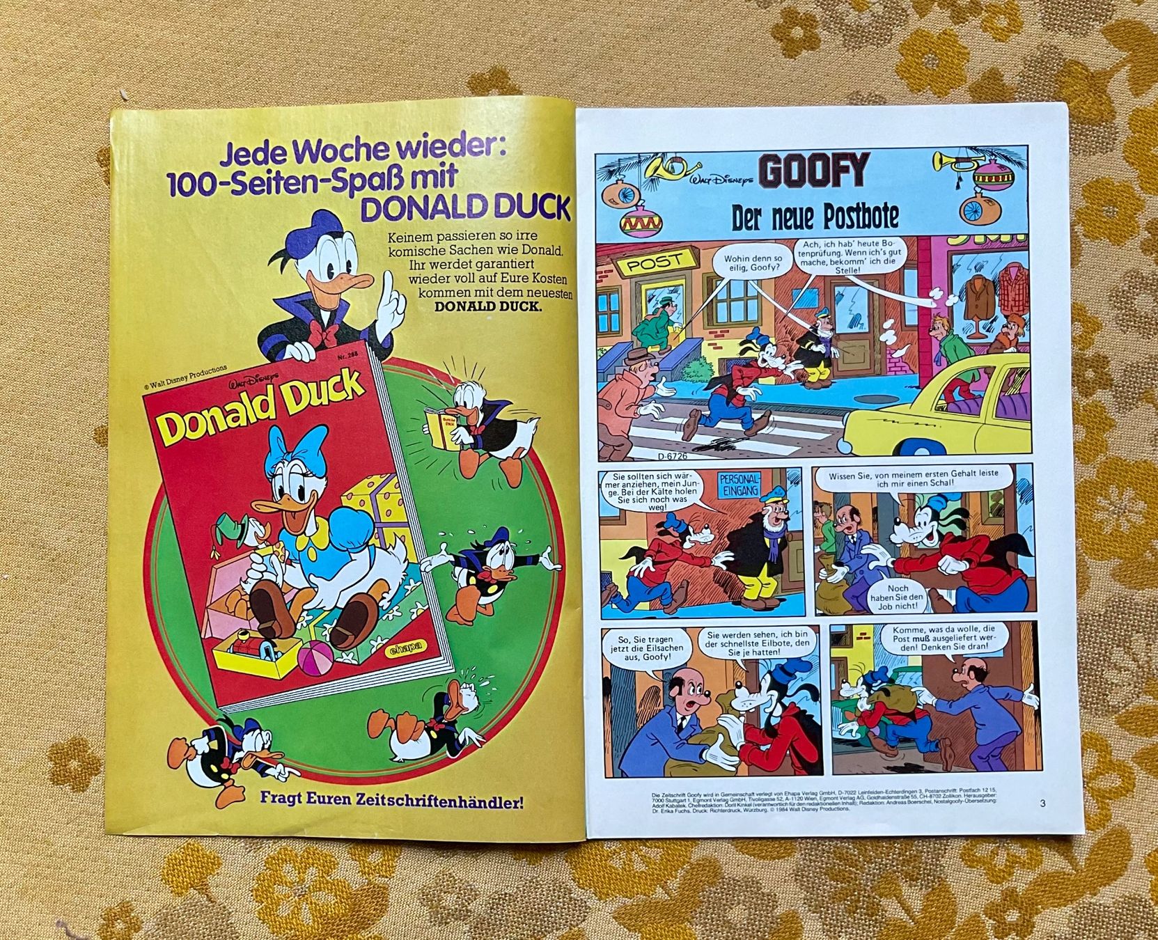BD: Goofy Heft Nr 1 von 1984 – D'occasion à Endingen par nathan05 1