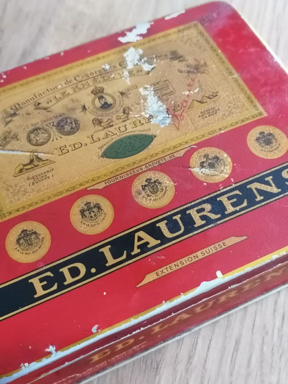 Barattoli: Zigaretten Blechdose Antik -  Ed. Laurens / Nr. 3 – Usato da Basel venduto da vintagecollector 1