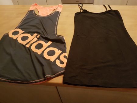 Haut - t-shirt (2) taille XS-S marques Adidas - H&M