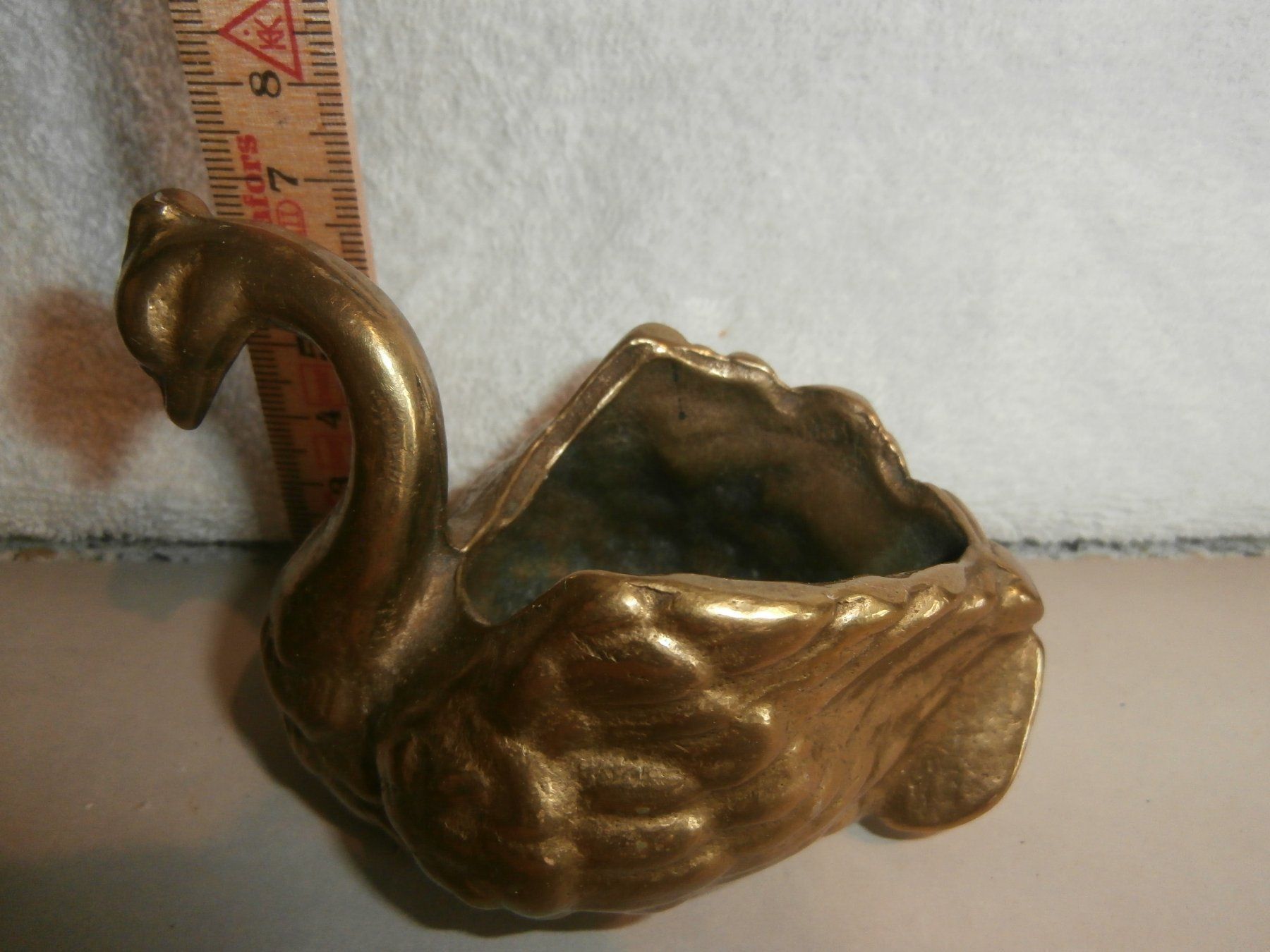 Statuette: kleines Schwan Schälchen aus Bronze – Usato da Rüschegg-Heubach venduto da Ofen111 1