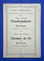 Eisenbahnkarte der Schweiz 1912