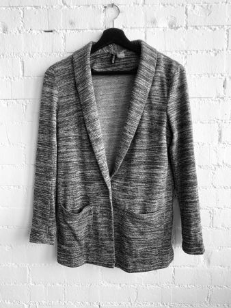 Grau melierter Blazer von H&M
