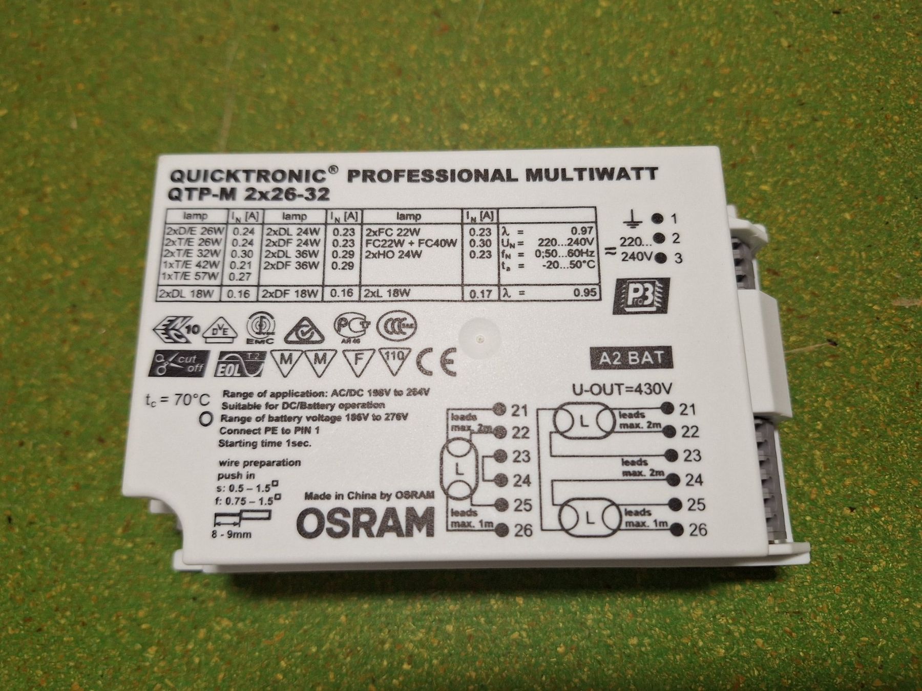 Componenti elettronici: Vorschaltgerät Osram – Nuovo (secondo la descrizione) da Niederhasli venduto da ZZoki
