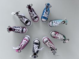Converse Schlüsselanhänger Chucks Mini Sneaker Stoff div. Fa
