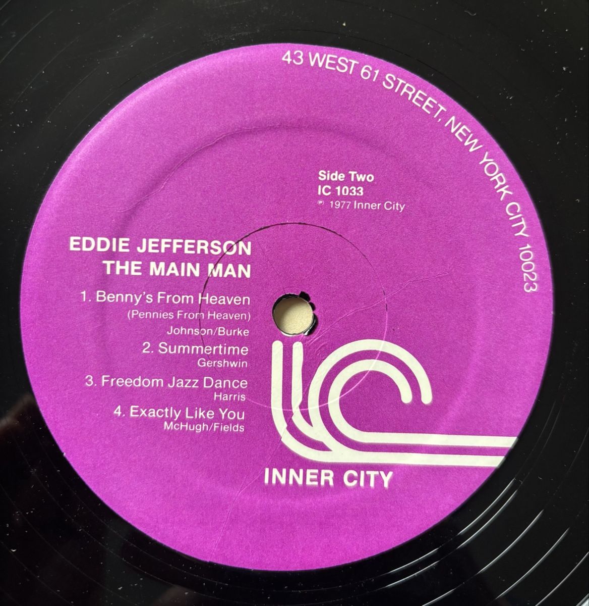 Dischi in vinile: Eddie Jefferson - The Main Man - LP VG+/VG+ – Usato da Neuchâtel venduto da Deivid2 2