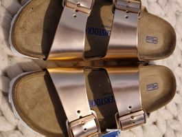 Birkenstock Arizona Leder copper schmal, Gr.38