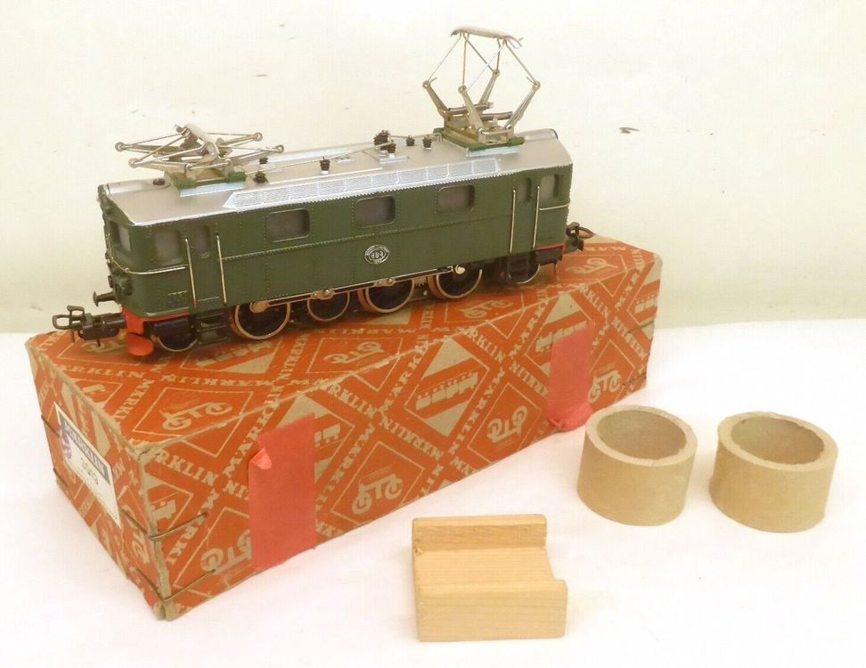 Märklin H0 3019.1 sehr alte grüne schwed. Stangen-E-Lok | Kaufen auf ...