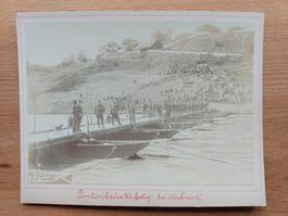 Antikes orig. Foto Militär Schweiz Neubrück Pontoniere