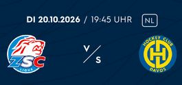 2 Sitzplatztickets ZSC-HCD am 20.10.26