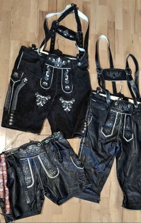 3x Lederhosen-Paket !!  2x Bockle, 1× Landhaus Gr. 54/56