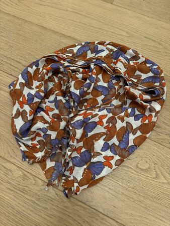 Butterfly Print Fashion Scarf Shawl Wrap Autumn Colors Chic