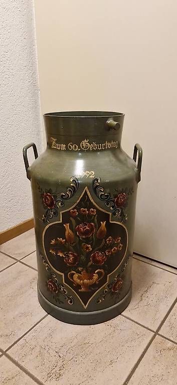 Alle Dekorationen: Milchkanne bemalt – Gebraucht aus Willisau von suppi89