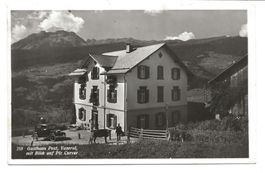 Vazerol - Gemeinde Albula (GR) Gasthaus Post - Auto um 1940