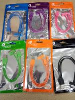 3-in-1 Kabel farbig, 30pin, 8pin lightning, microusb, Stück!
