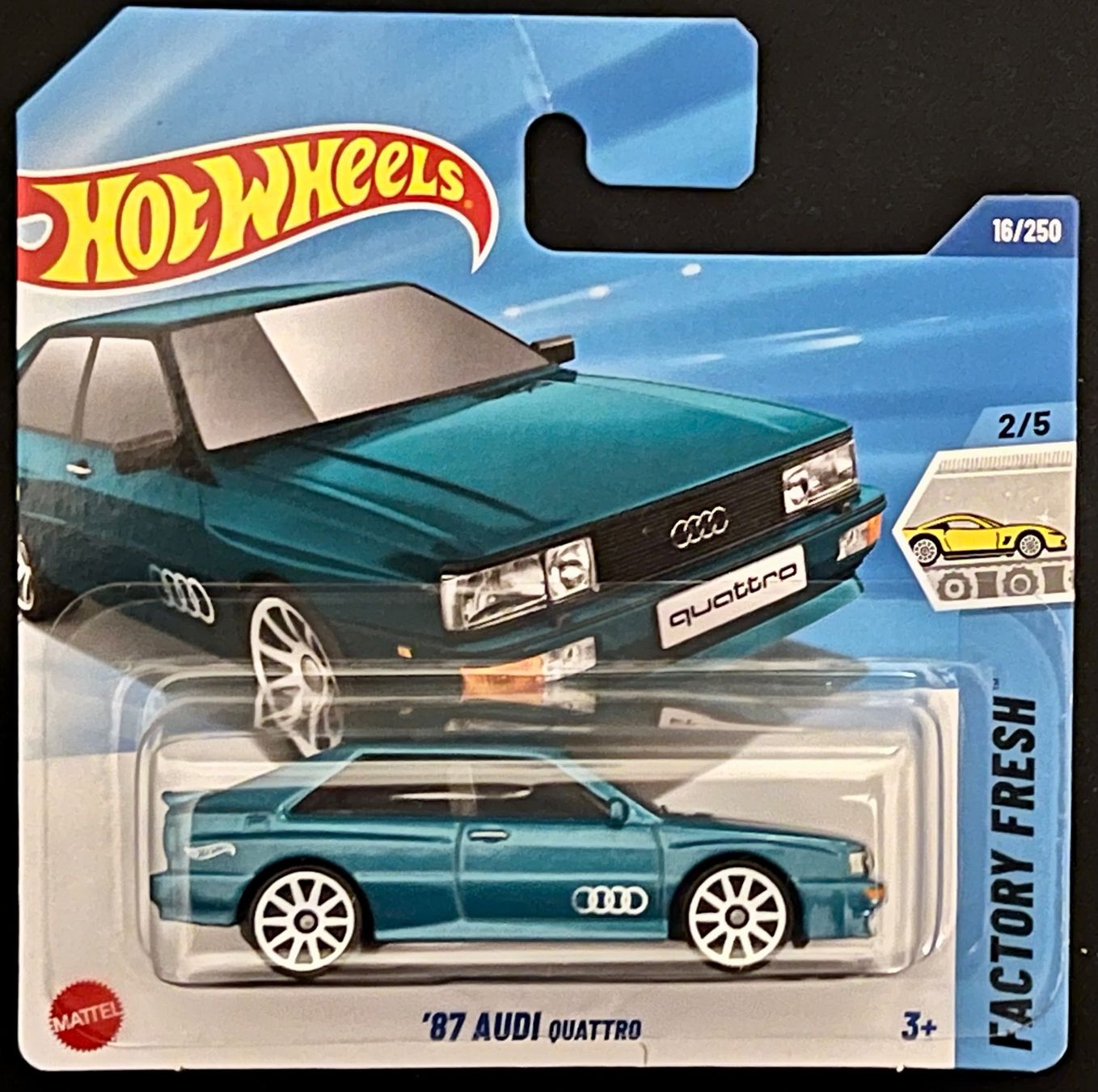 Hot Wheels Modellini d'auto: Hot Wheels '87 Audi Quattro 16/250 – Nuovo e nell'imballaggio originale da Rümlang venduto da Wantedjoe