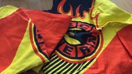 Kissen bezug  rot gelb schwarz mit Motiv SCB