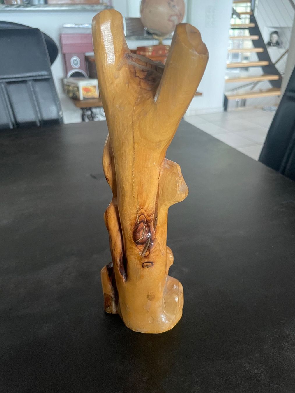 Statuette: Ancien Crucifix en Bois Sculpté – Usato da Vallamand venduto da Bricbracbroc82 4