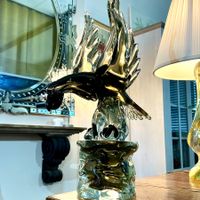 MURANO ZANETTI VINTAGE XL SKULPTUR, TRAUMSTÜCK, H-41,5 CM